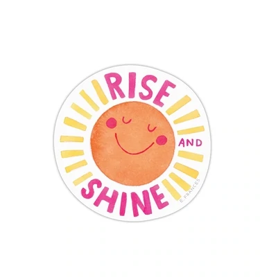 Sticker Rise And Shine