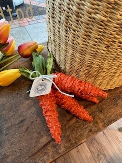 Carrots Natural Two Tone Orange Swirl Set Of 4