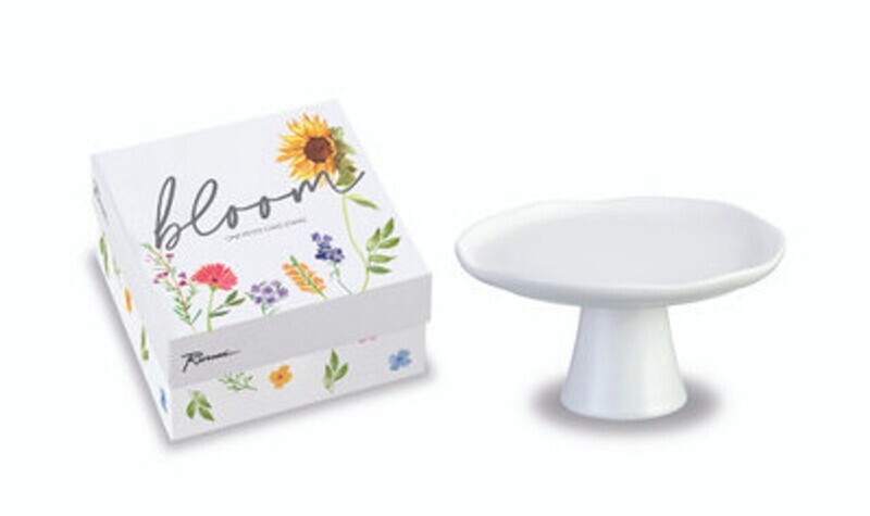 White Pedestal In Gift Box Small