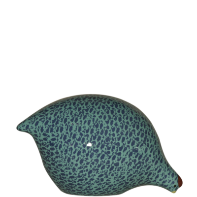 Handcrafted Quail Blue Spotted Turquoise LM