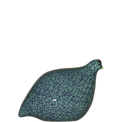 Handcrafted Quail Blue Spotted Turquoise SM