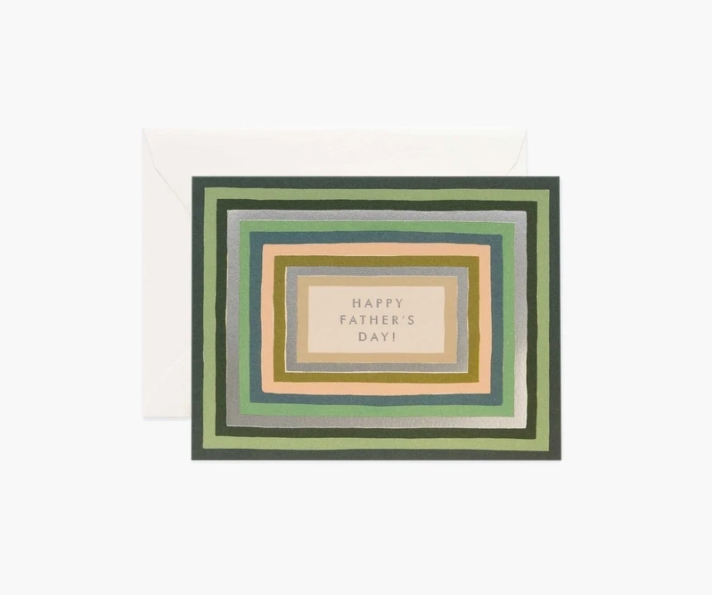 Card Striped Fathers Day
