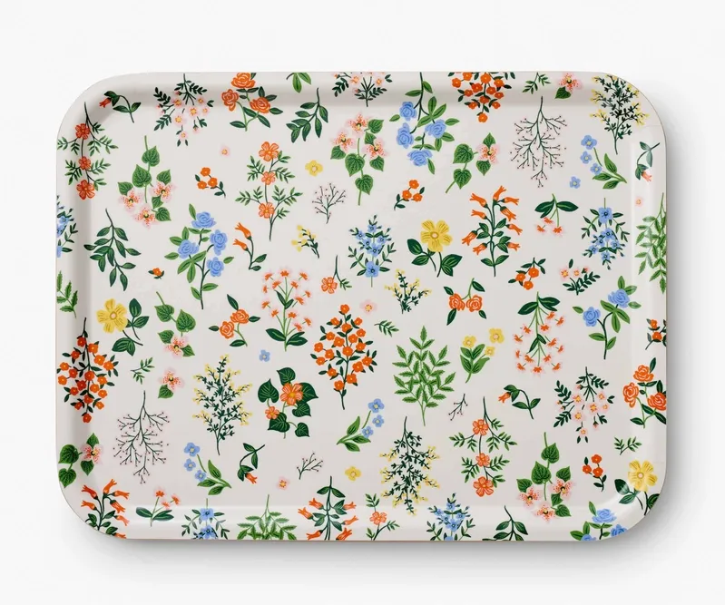 Rifle Paper Co. Large Rectangle Serving Tray Hawthorne