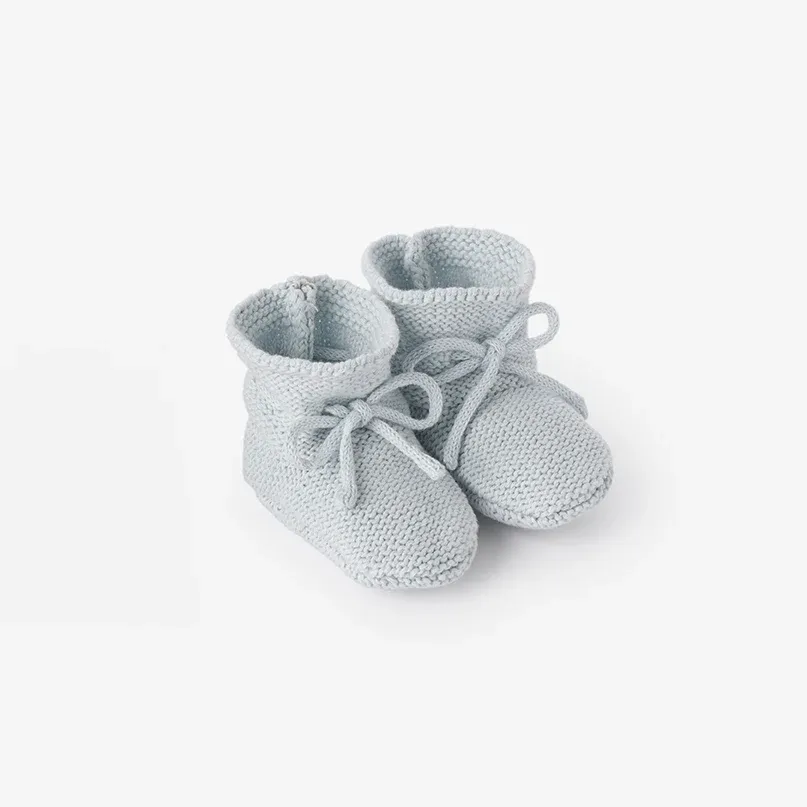 Booties Sofia And Fin Knit Pale Blue 0-12 M