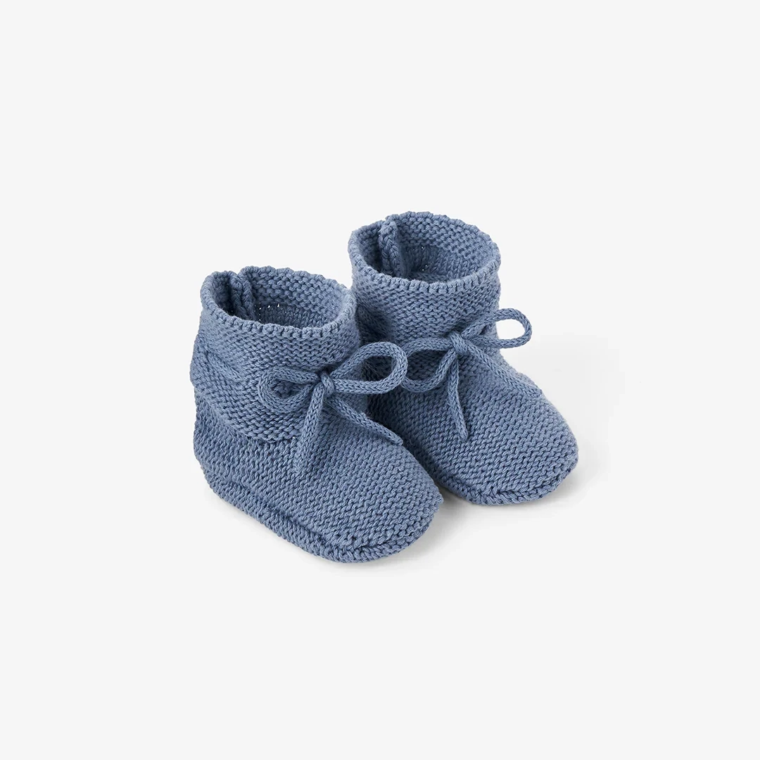 Booties Garter Blue 0-12 M