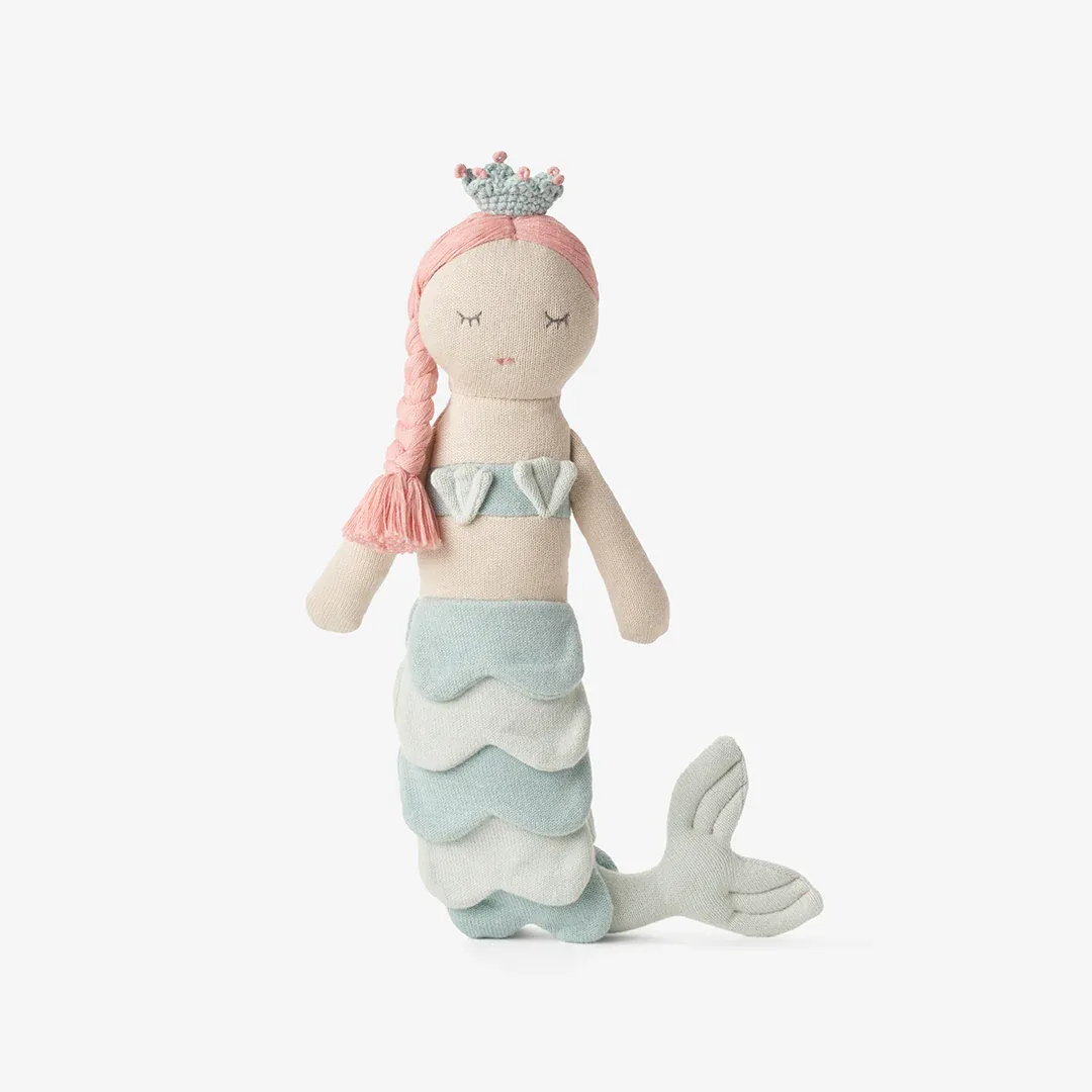 Mermaid Knit Toy Pink And Blue