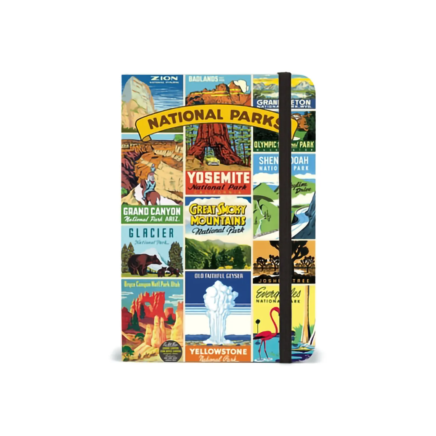 Notebook With Elastic Closure Small National Parks