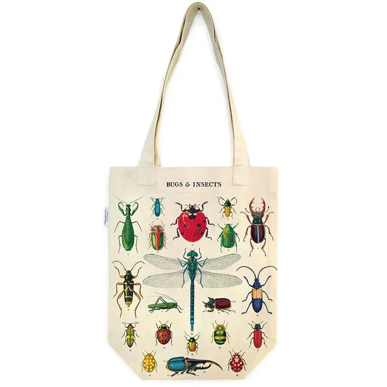 Vintage Tote Bag Bugs &amp; Insects