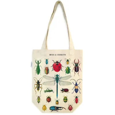 Vintage Tote Bag Bugs & Insects