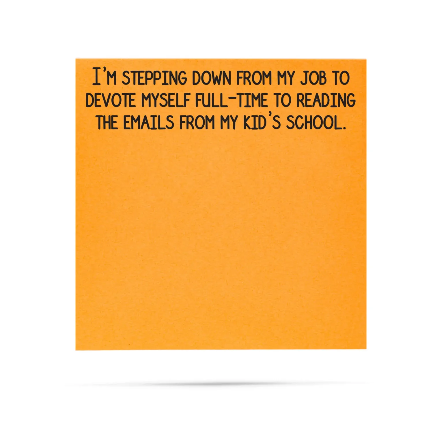 Sticky Note Pad School Emails
