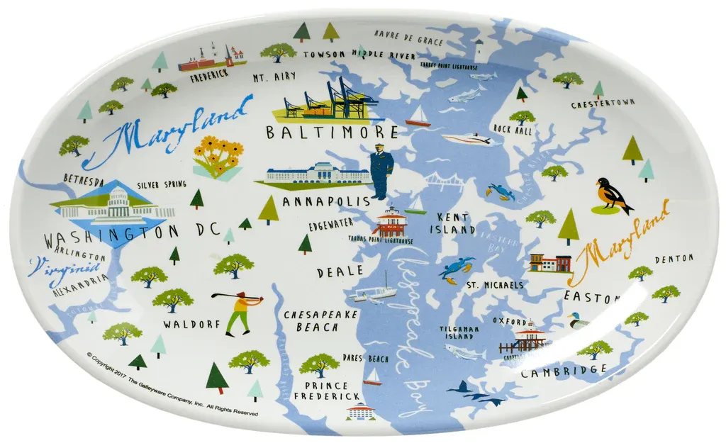 Tidbit Tray Chesapeake Bay