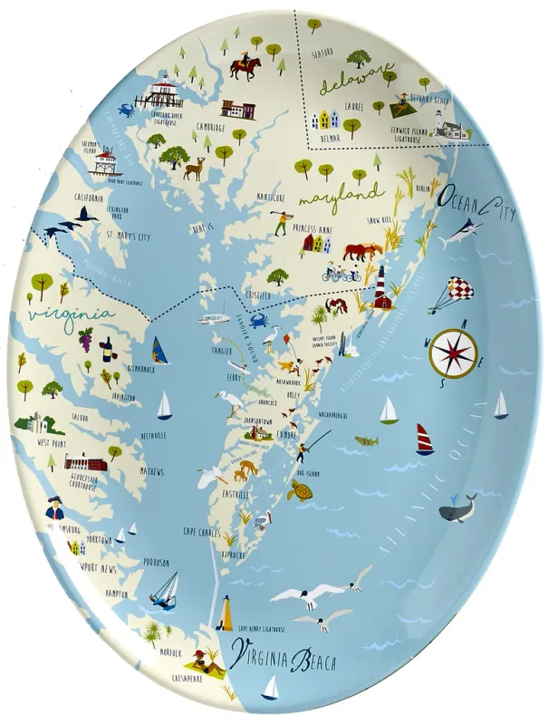 Lower Chesapeake 16" Platter