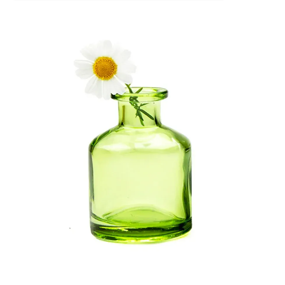 Short Bottle Green Loft Vase