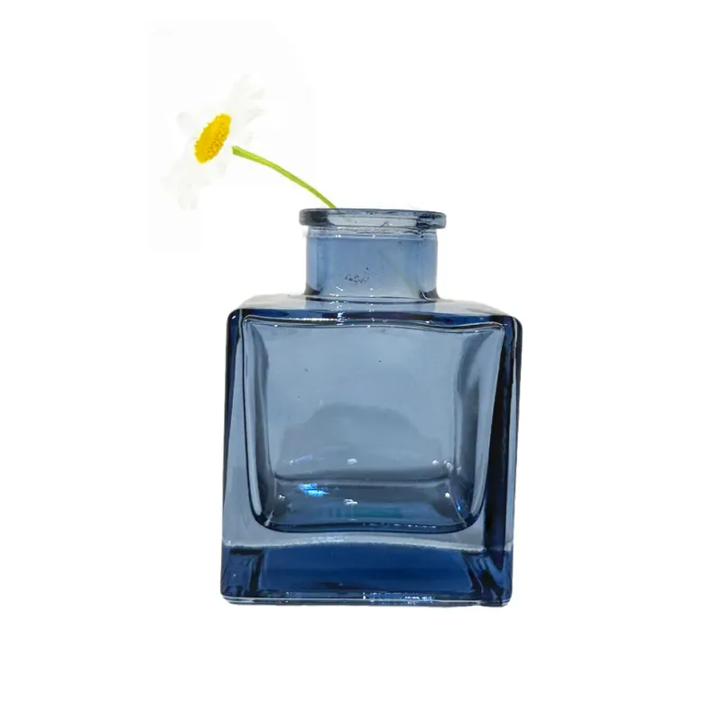 Square Bottle Midnight Blue Loft Vase
