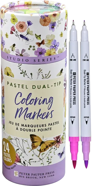 Coloring Markers Pastel Dual Tip