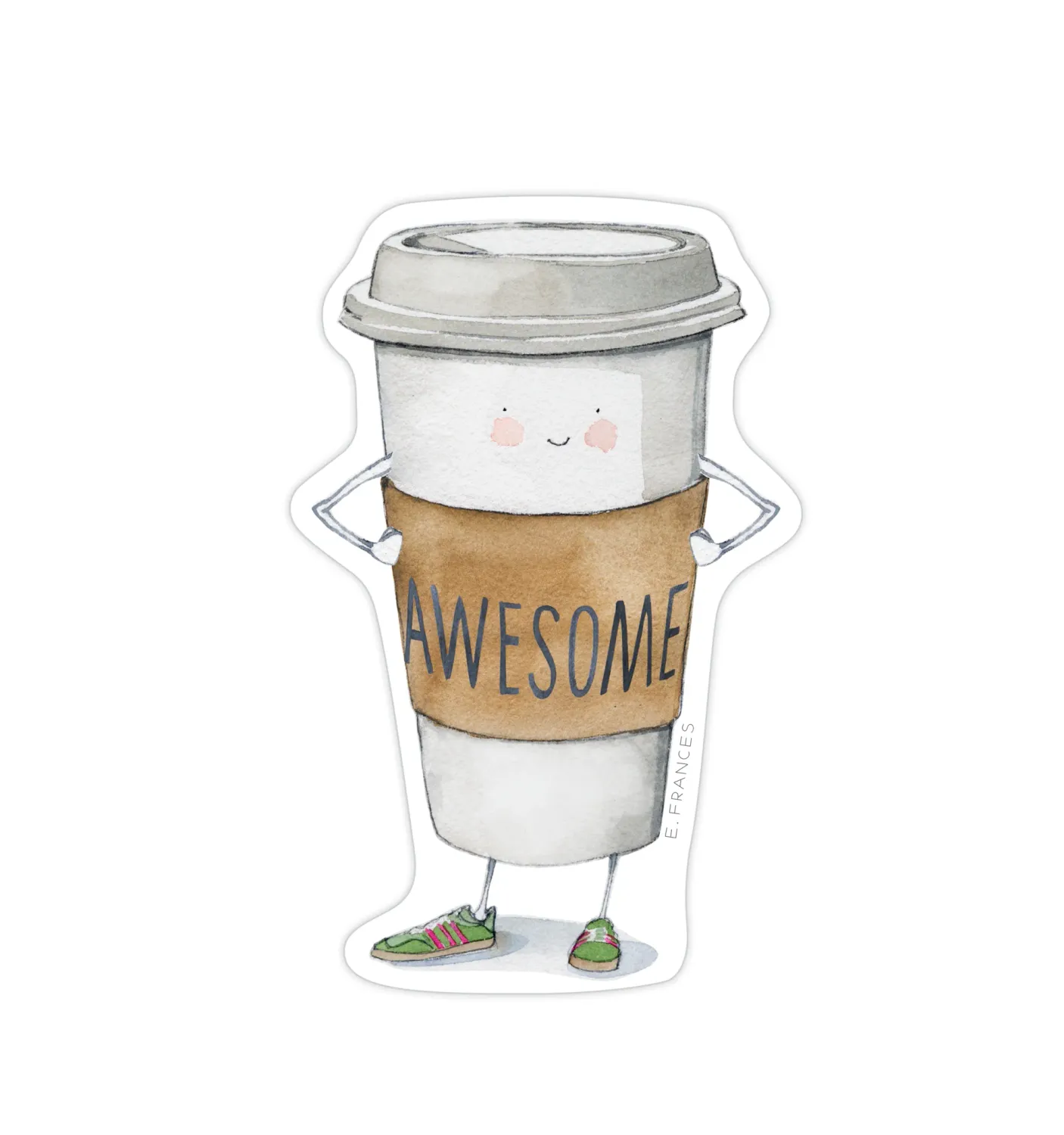 Sticker Awesome Coffee