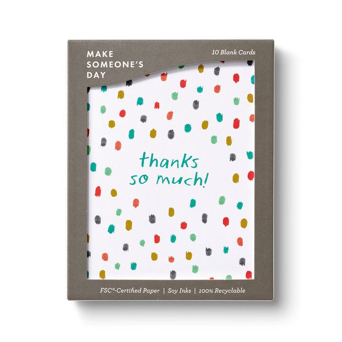 Boxed Cards Confetti Thanks So Much