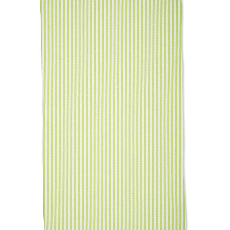 Geometry Tea Towel Summer Stripe Green