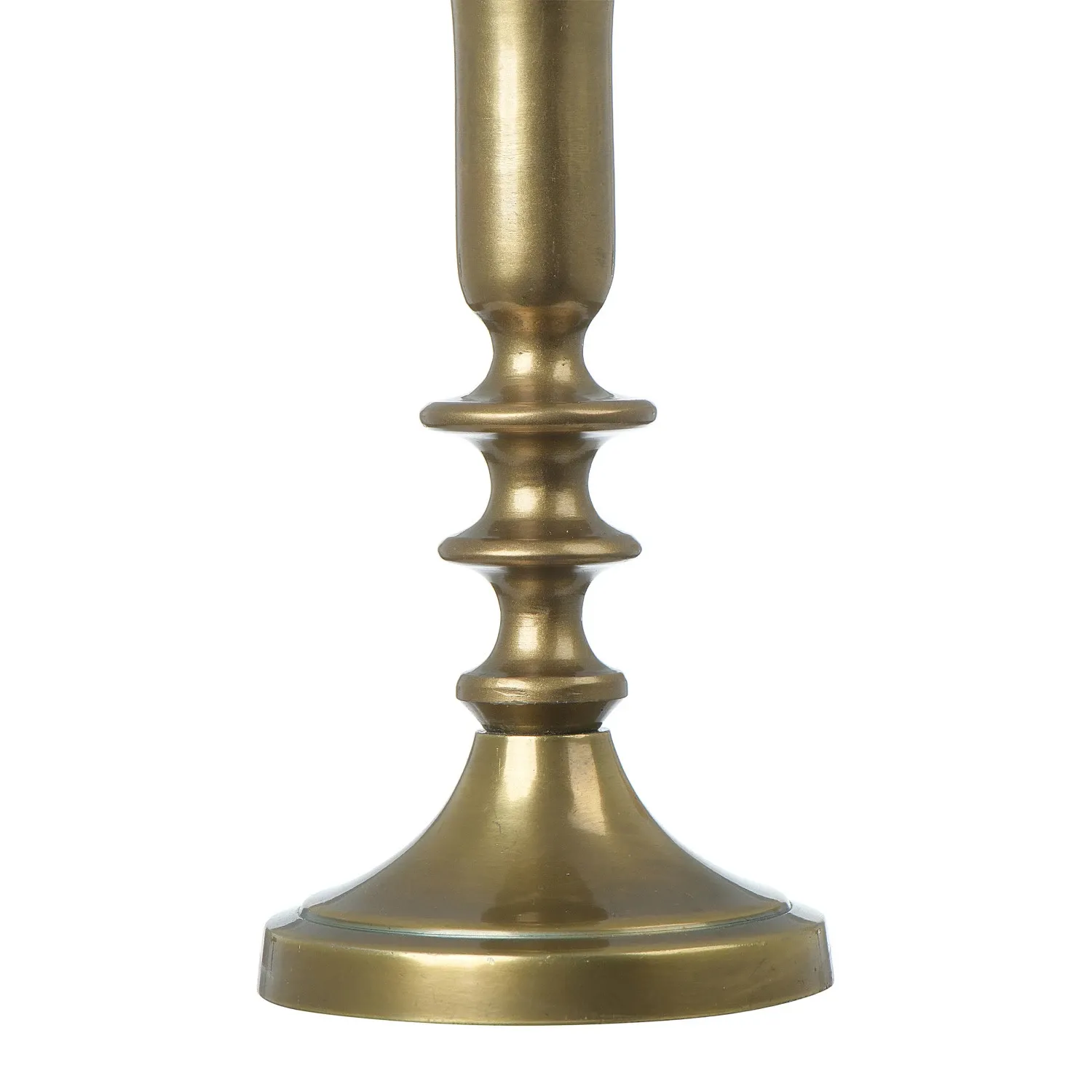 Antique Gold Aluminum Taper Candle Holder Small