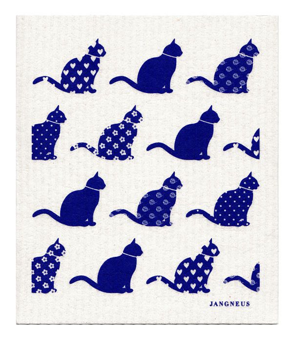 Swedish Cloth Cats Blue