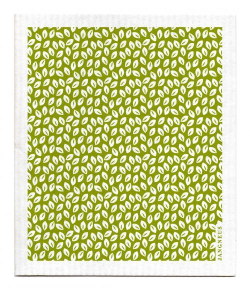 Swedish Cloth Mini Leaves Green