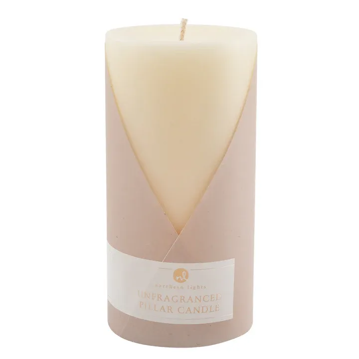 Unfragranced Pillar Candle Ivory 3x6