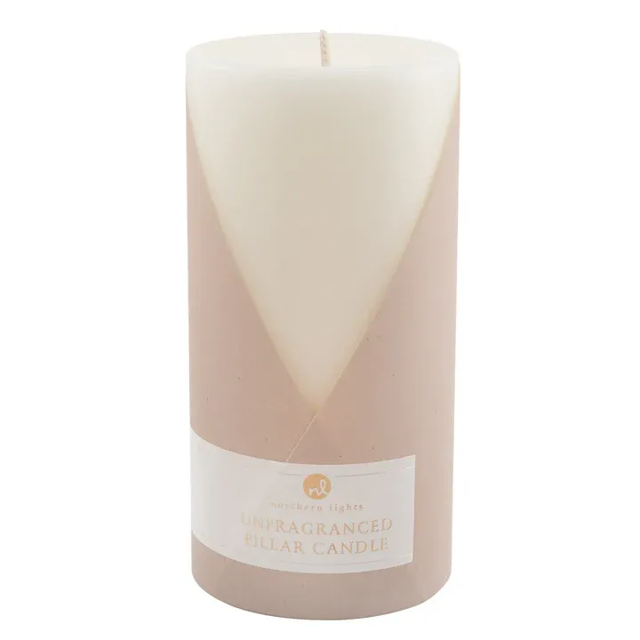 Unfragranced Pillar Candle Pure White 3x6