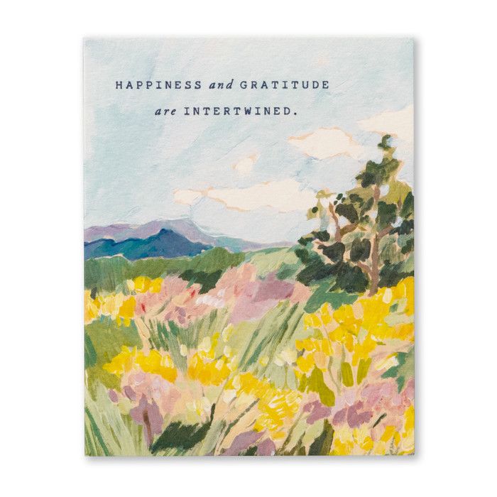 Card Happiness And Gratitude