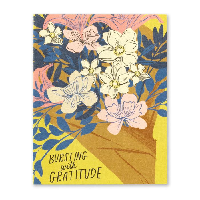 Card Bursting With Gratitude