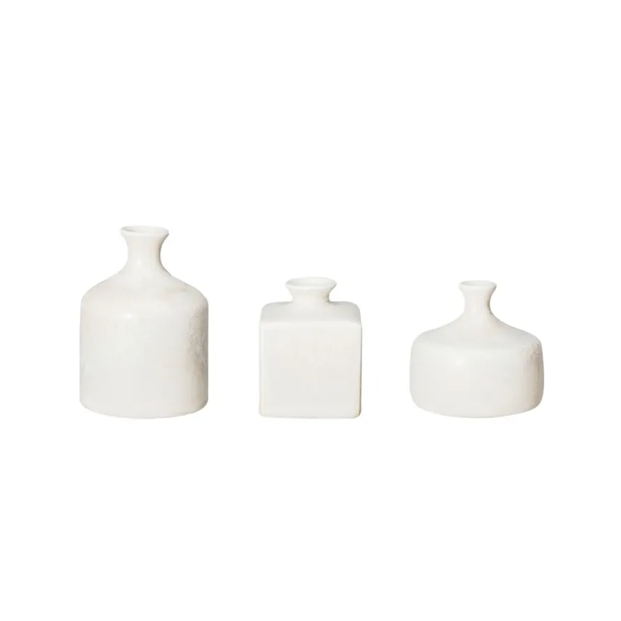 Round Stoneware Vase Short