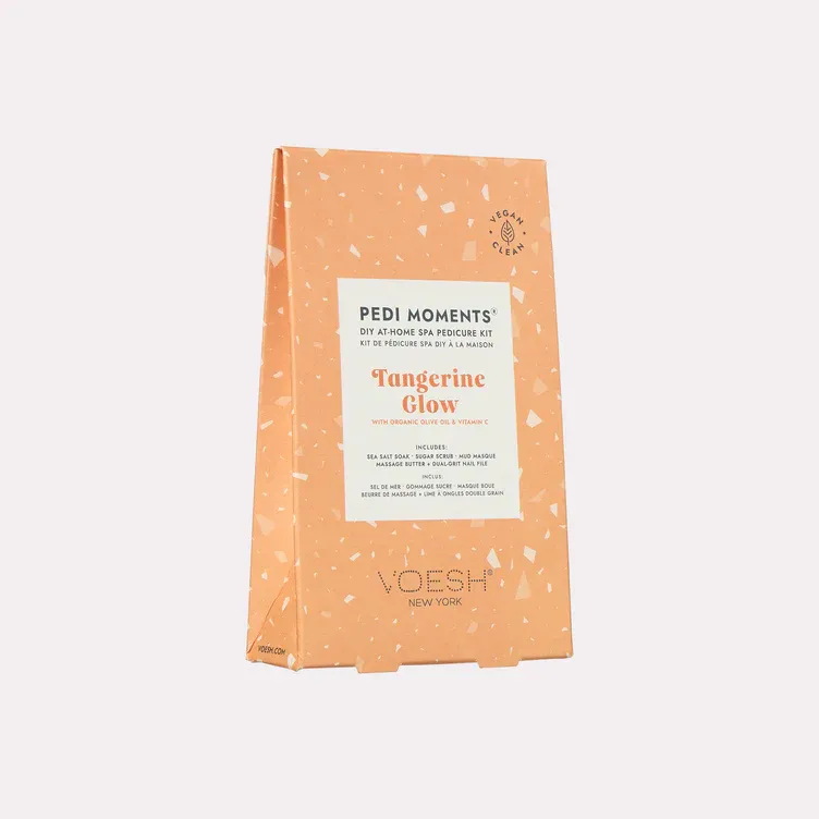 Pedi Moments DIY At Home Spa Pedicure Kit Tangerine Glow