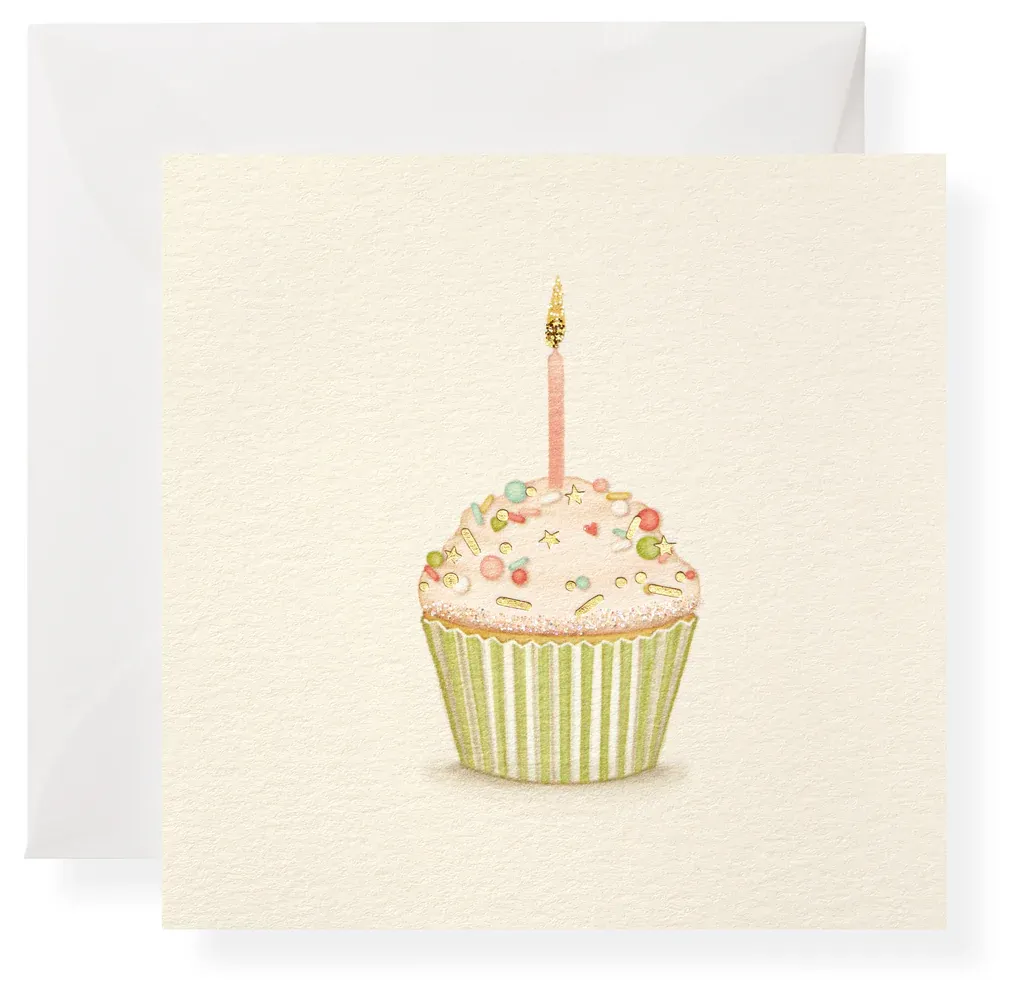 Gift Enclosure Birthday Cupcake