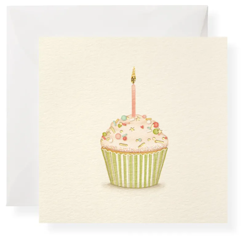 Gift Enclosure Birthday Cupcake