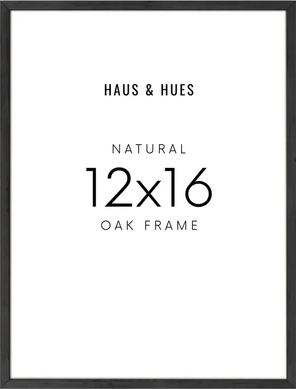 Black Oak Wood Frame 12&quot;x16&quot;