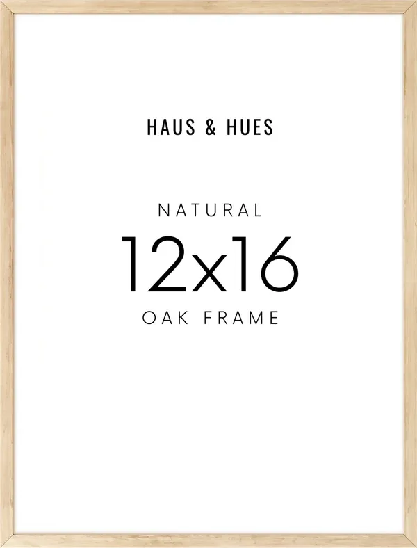 Natural Oak Wood Frame 12&quot;x16&quot;
