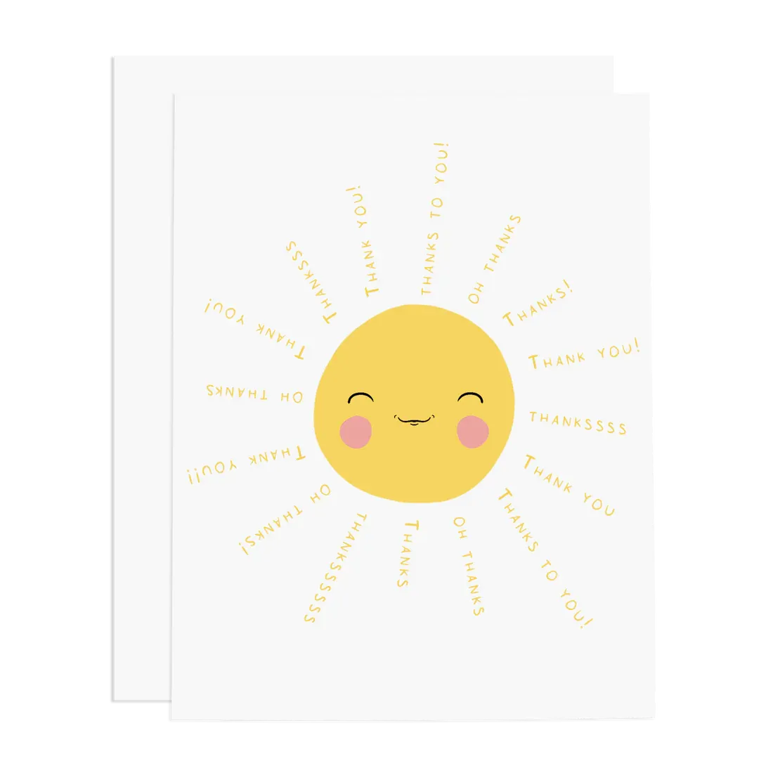 Card Sunshine Thanks