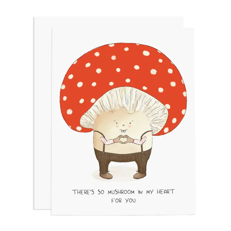 Card Mushroom In My Heart