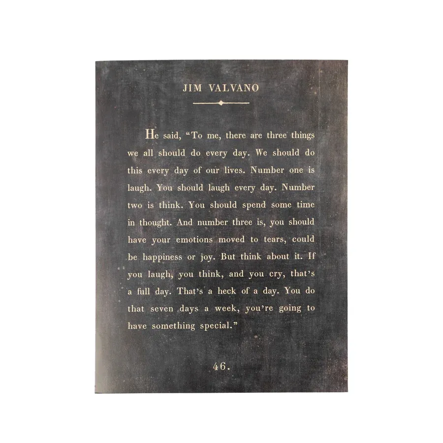 Art Poster Book Collection Jim Valvano 12&quot;x16&quot;