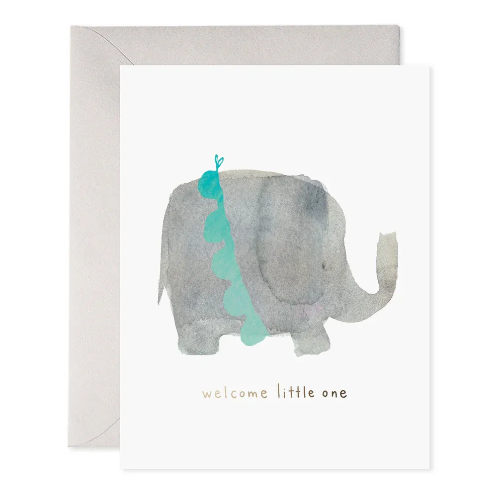Card Welcome Little One Elephant