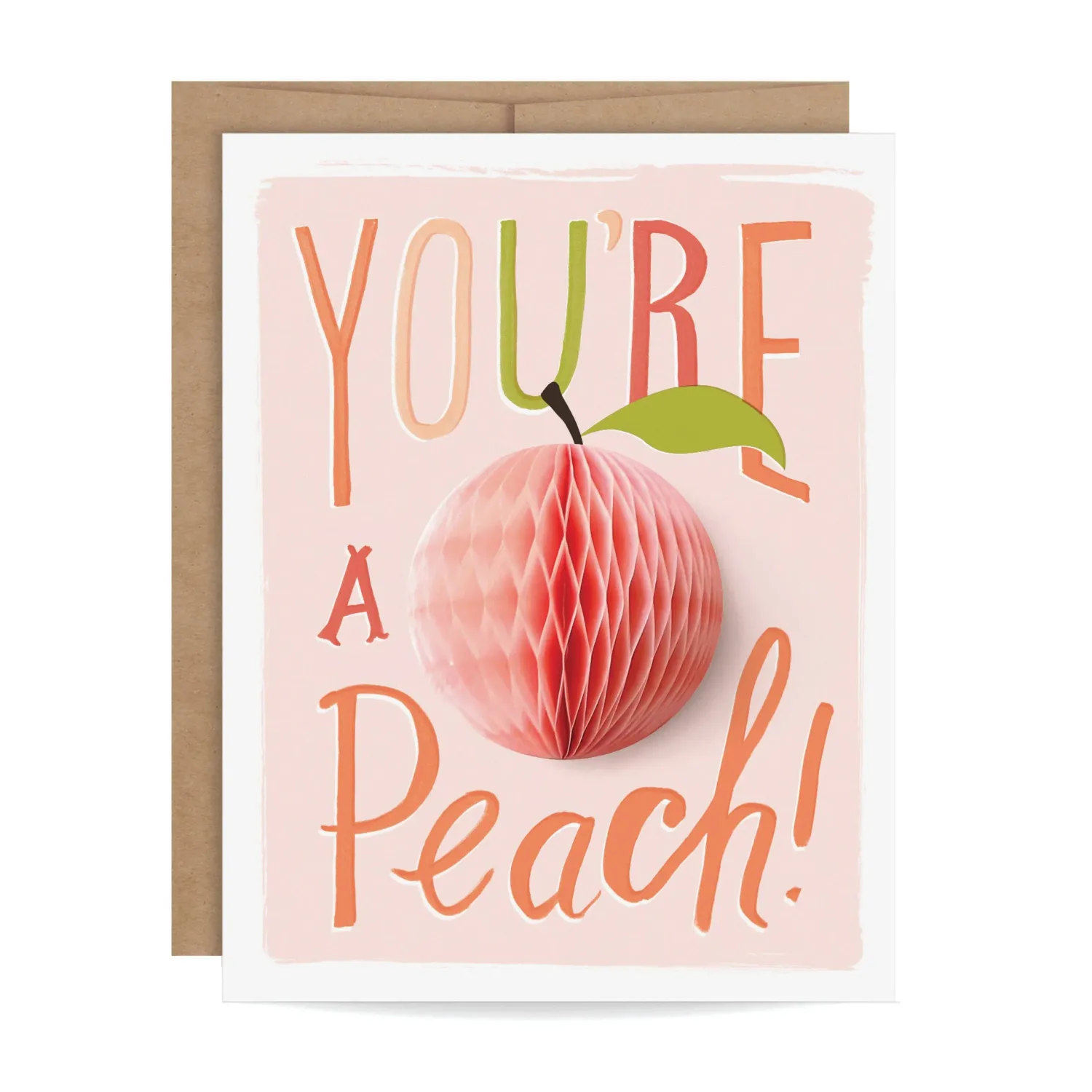 Card Pop-up Peach