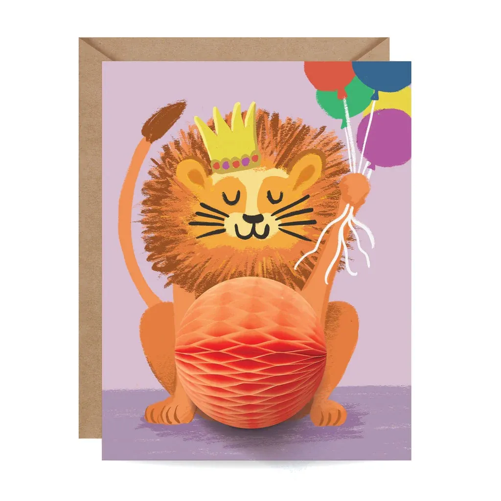 Card Pop-up Lion Birthday Card