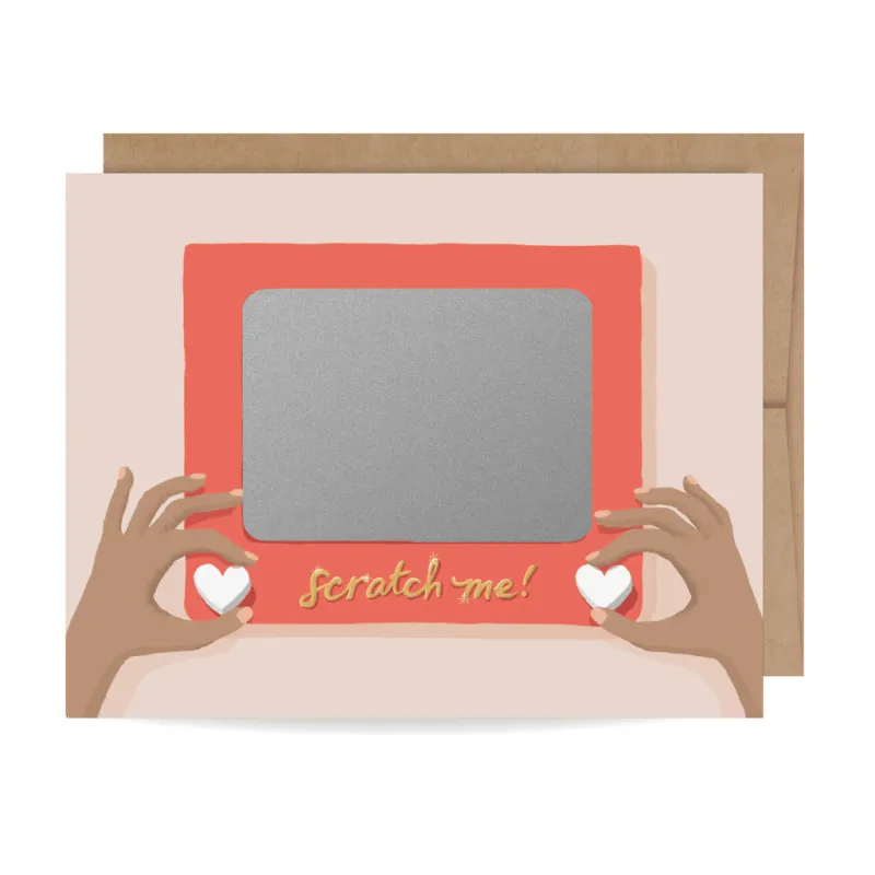 Card Scratch-off Scratch A Sketch