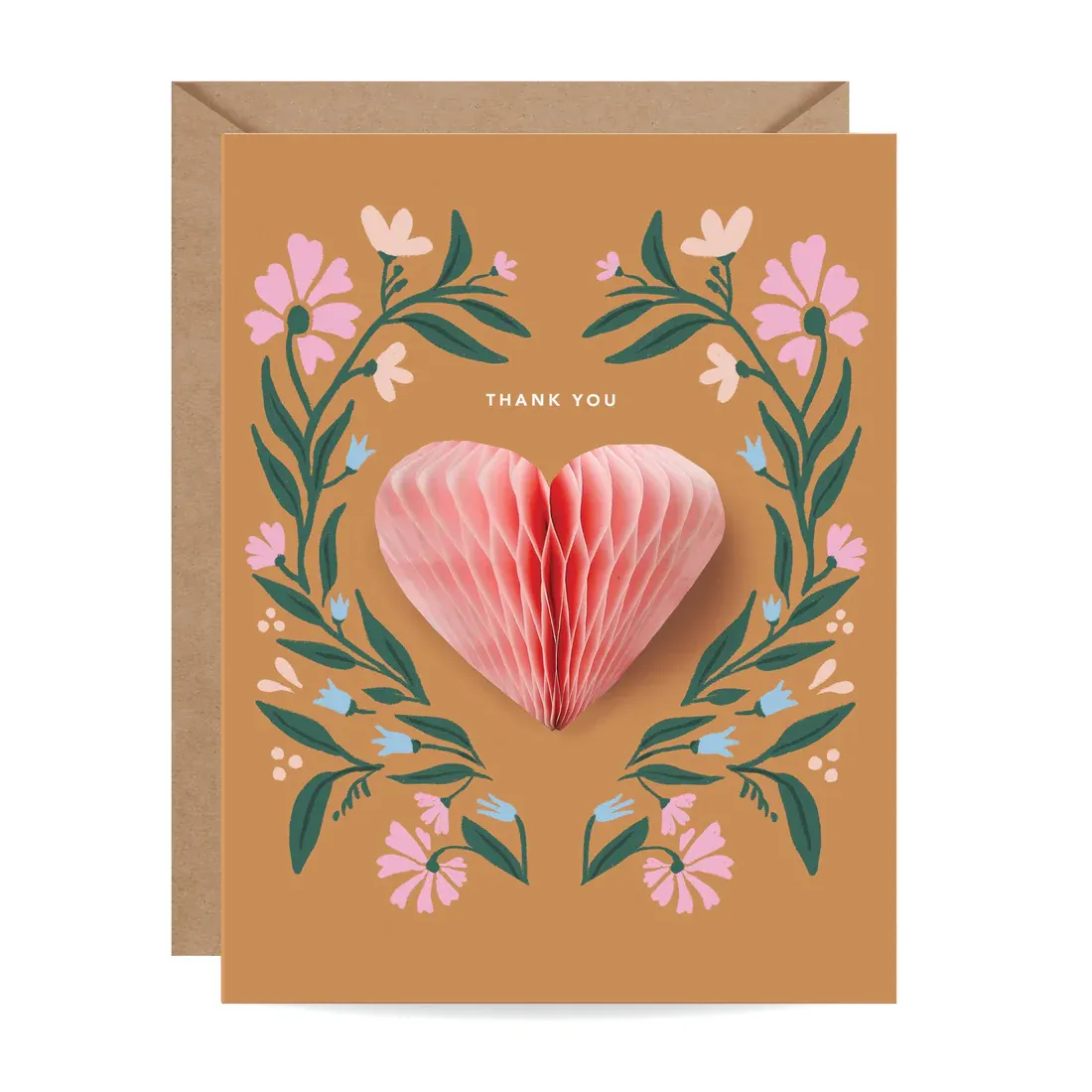 Card Pop-up Folk Heart Congratulations Wedding Card