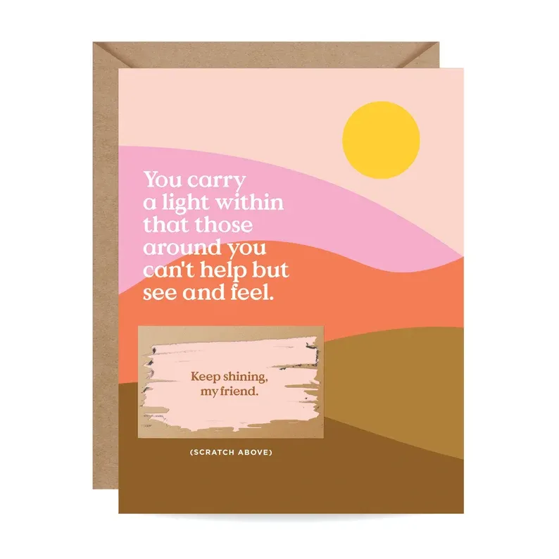Card Scratch-off You Carry A Light