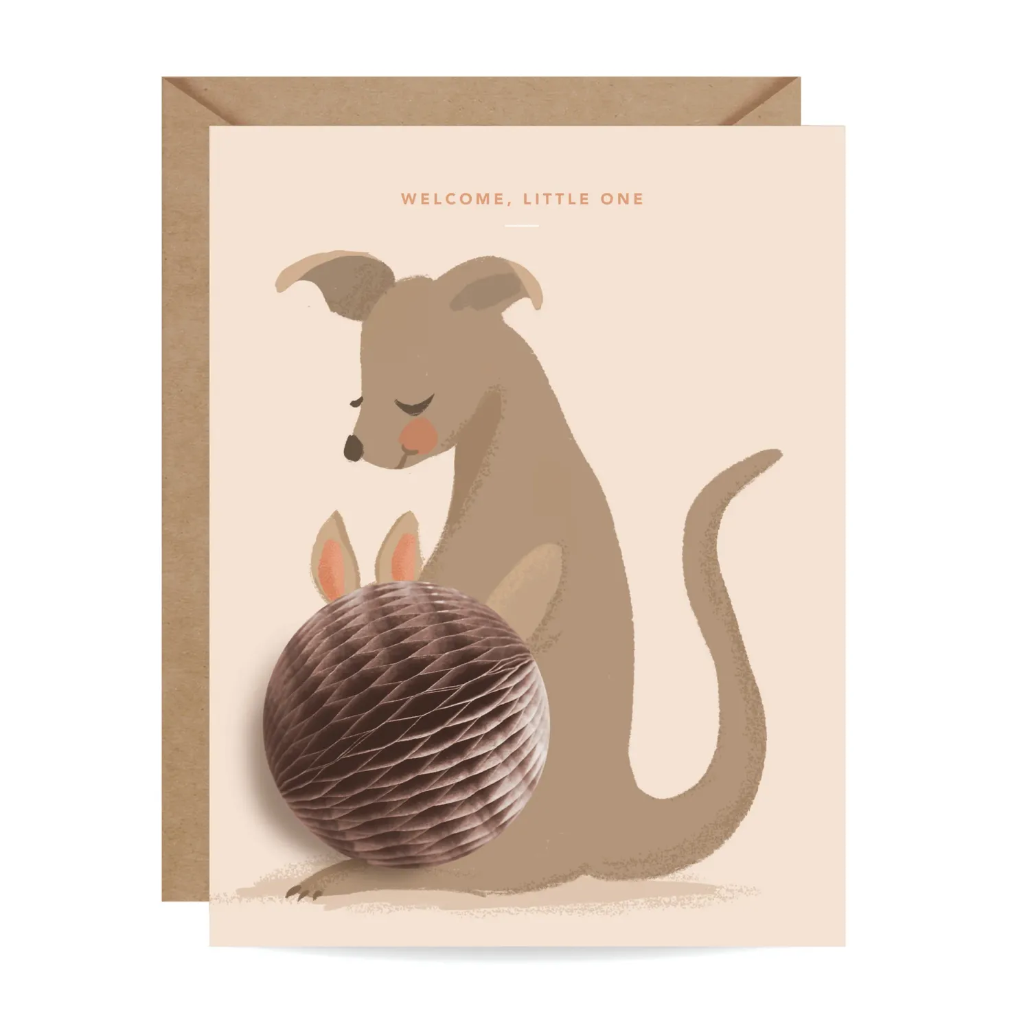 Card Pop-up Kangaroo New Baby Card