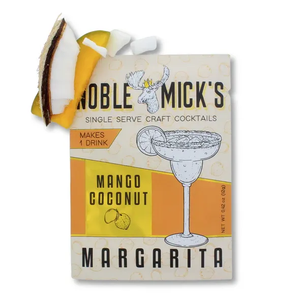Noble Micks Single Serve Craft Cocktail Mango Coconut Margarita .42oz
