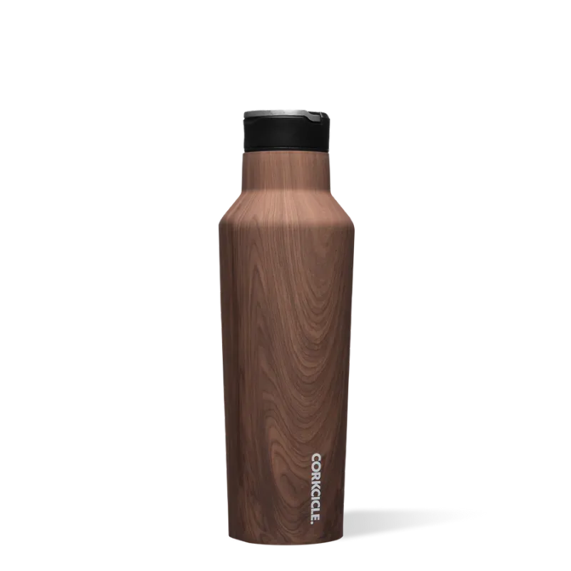 Corkcicle Sport Canteen Walnut Wood 20oz