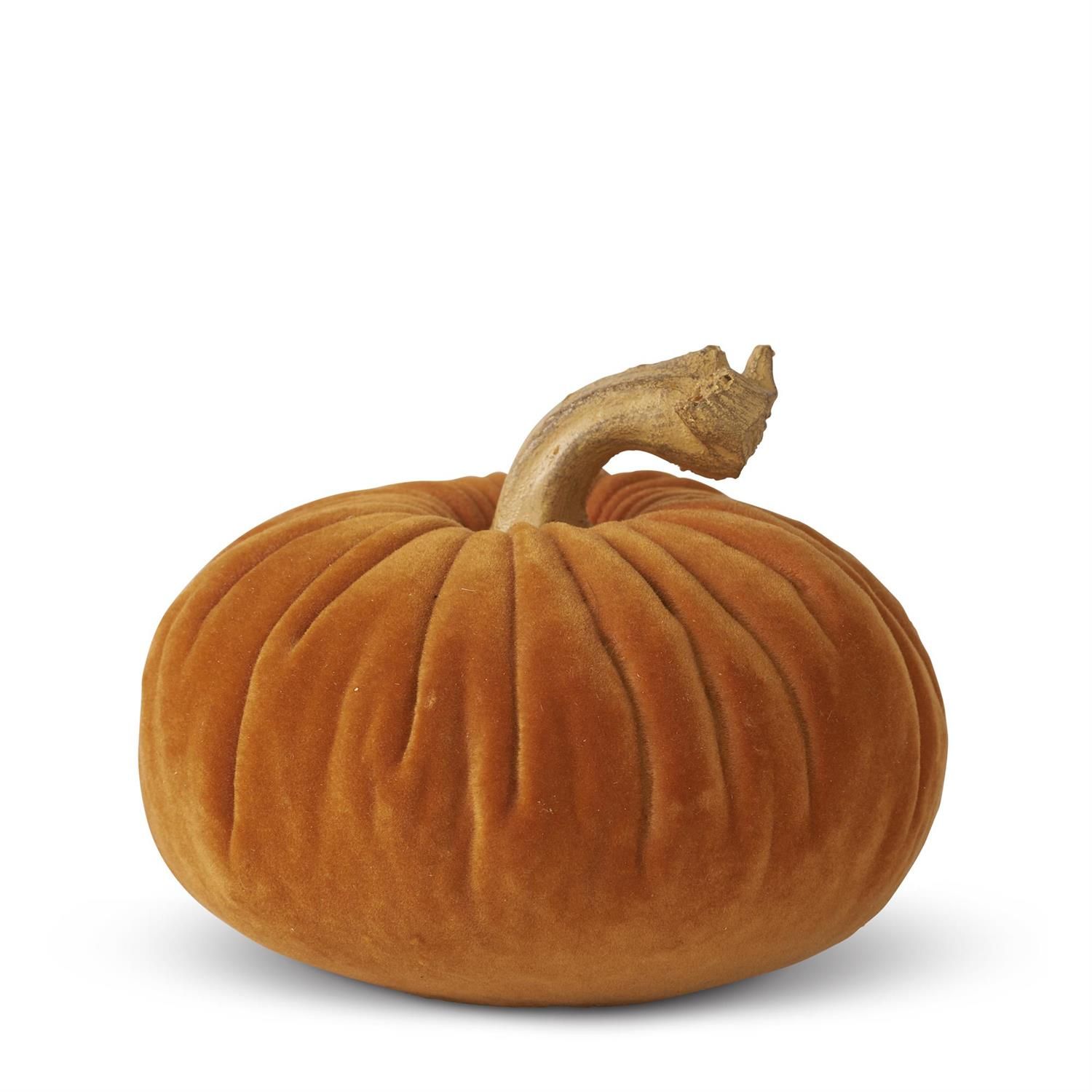 Orange Velvet Pumpkin 3&quot;