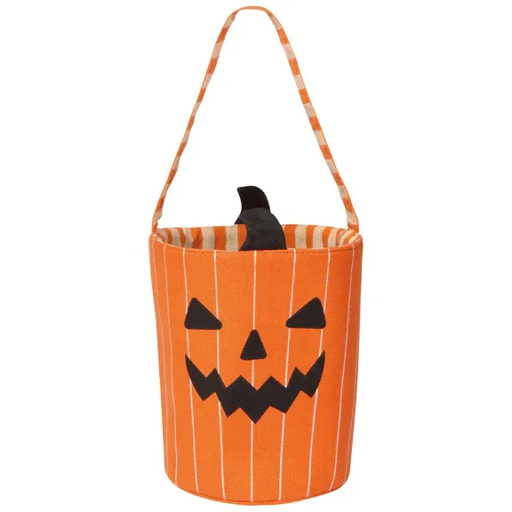 Halloween Candy Bucket Boo Crew 2 Sided Pumpkin