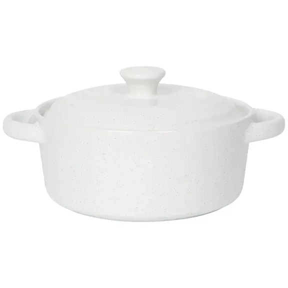Brie Baker White With Black Specks